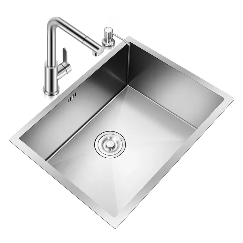 

sink, single tank, under-counter basin, embedded, manual, kitchen, hand washing, vegetable washing, single tank, size number.