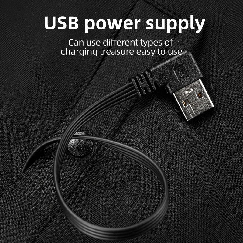 ROCKBROS Winter Cycling Heating Mask Thermal Warm Fleece Windproof Balaclava USB Charging Heating Bicycle Motorcycle Face Mask