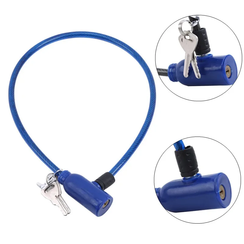3 pieces Bicycle Lock Exquisite Steel Cable Lock Outdoor Bike anti-theft Lock Mountain Bike Wire Accessories Security