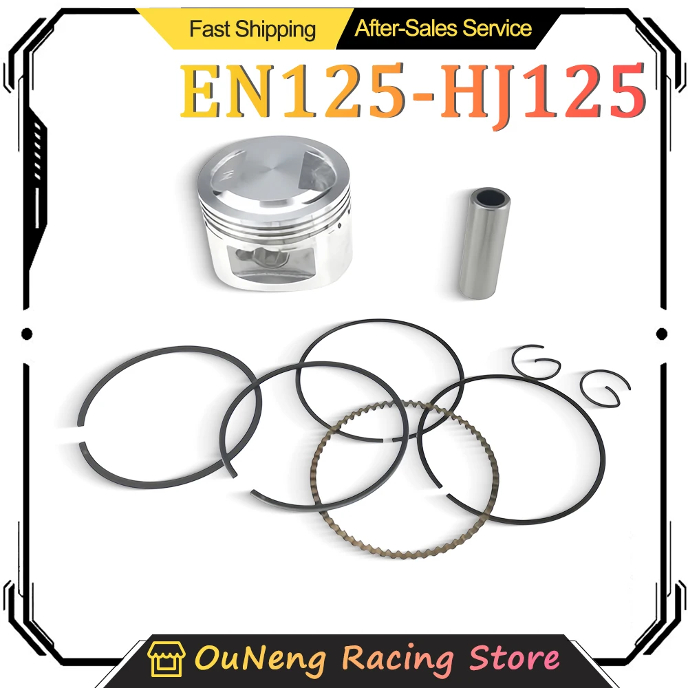 

57mm Piston Kit For Suzuki EN125 HJ125 RV125 125cc Motorcycle Engine Replacement Parts