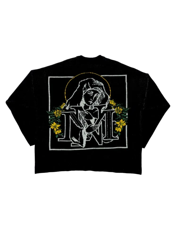 스웨터 Марселин MN 아이콘 그래픽 겨울 풀오버 니트 탑 힙합 패션 하라주쿠 점퍼 코트 Y2k streetwear 의류