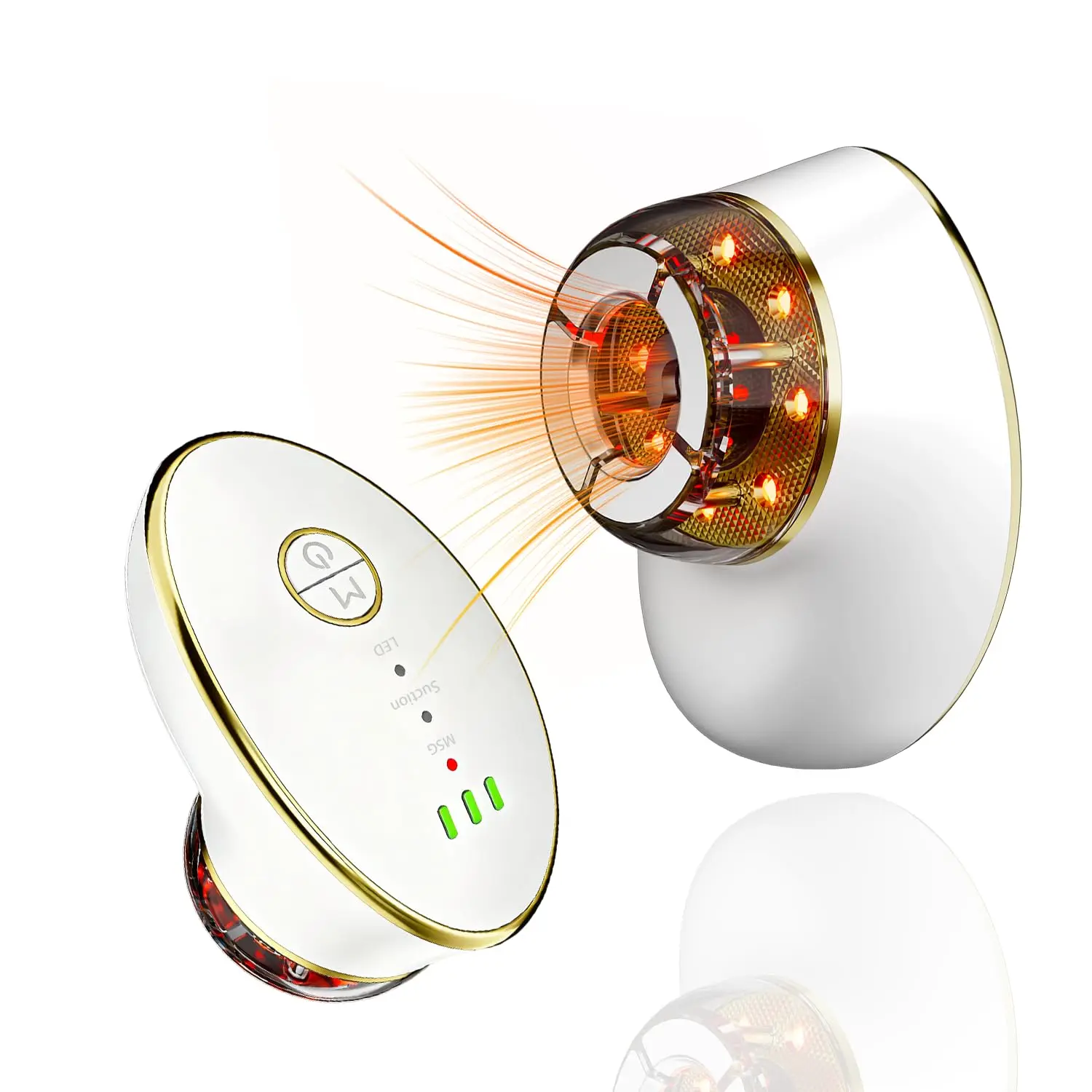 

7 Color LED Face Lifting Machine Lymphatic Drainage Massager Microcurrent Facial Device with 3 Level Suction for Skin Tightening