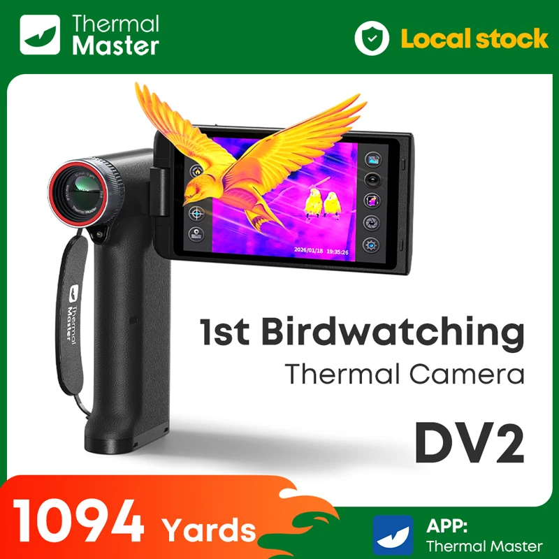 

1094 Yards DV2 Thermal Camera for Birding 512*384 X³IR Resolution Night Vision Monocular 5“ Touch Screen,8x Zoom,