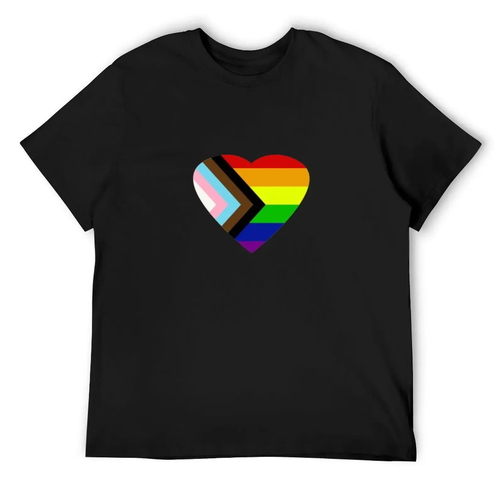 

Pride Progress Rainbow Flag Lgbt Tshirt T-Shirt tops customs design your own t shirts for men cotton