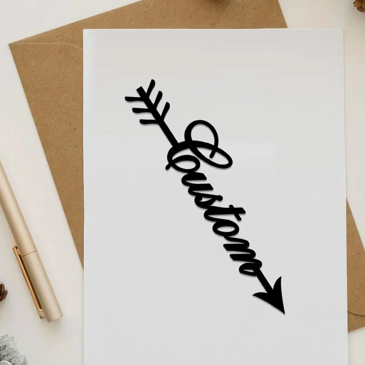 Black Feather Arrow Metal Bookmark, Book Lover Gift, Reader Gift, Unique Bookmark, Graduation Gift, Arrow Sign Personalized Name