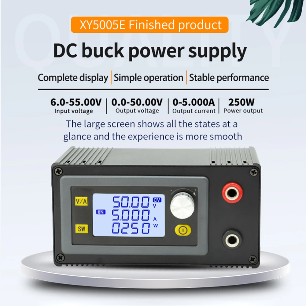 DC 6V-55V to 0-50V 5A 8A 250W 400W CNC Adjustable DC Voltage Regulator CV CC Step Down Power Supply Module