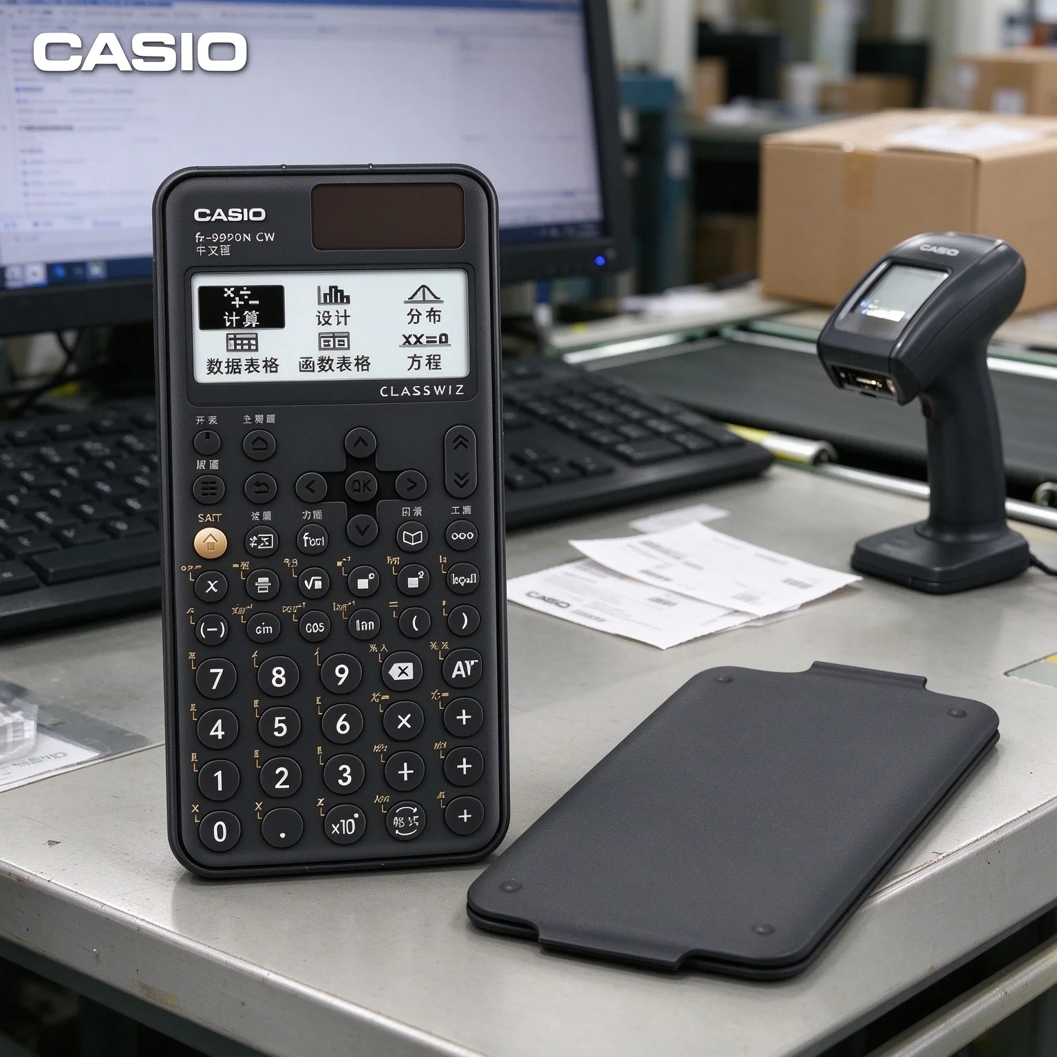 Casio FX-999CN-CW Math Calculator, Clear Digits Display, Portable Slim Body, for Daily Study Practice FX-82E/FX-991CN-CW