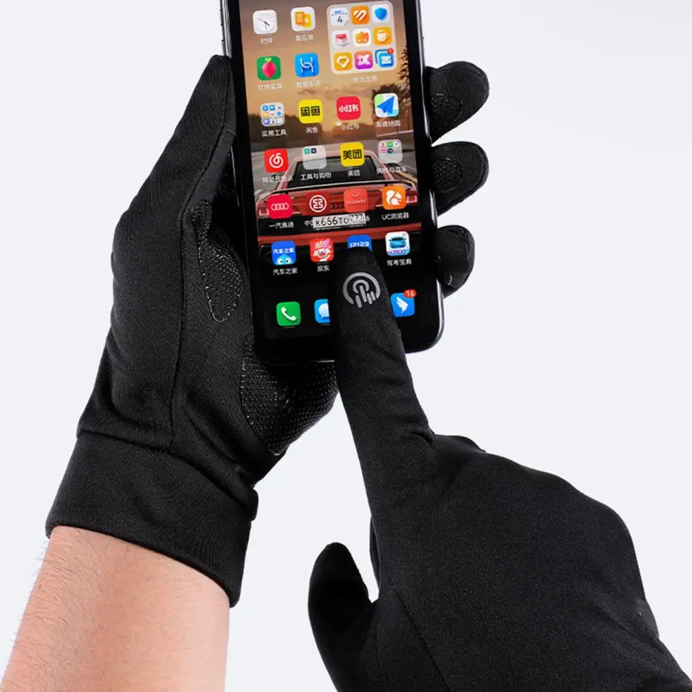 Cycling Warm Gloves Windproof Cycling Gloves with Silicone Palm for Strong Grip Functionality Warm for Motorcycle