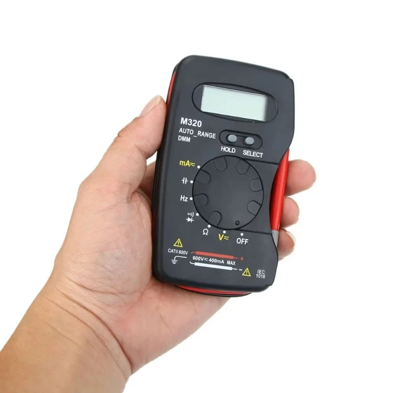 M320 Pocket LCD Digital Multimeter Auto Range DMM Test Frequency Capacitance Current Voltage Resistance Data Hold