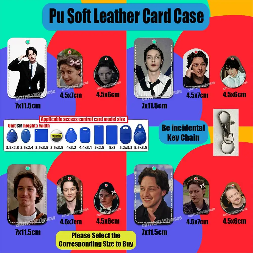 For James Mcavoy Actor For AirTag Case Card Holder Sleeve ID Credit Bank Access Badge For Air Tag Case Shell