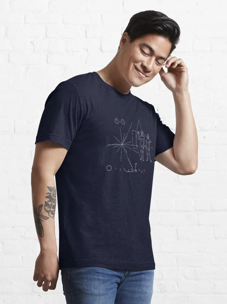 Pioneer Plaque Essential T-Shirt Oversized T-shirts For Women/Men Clothing New Fashion Top Tees