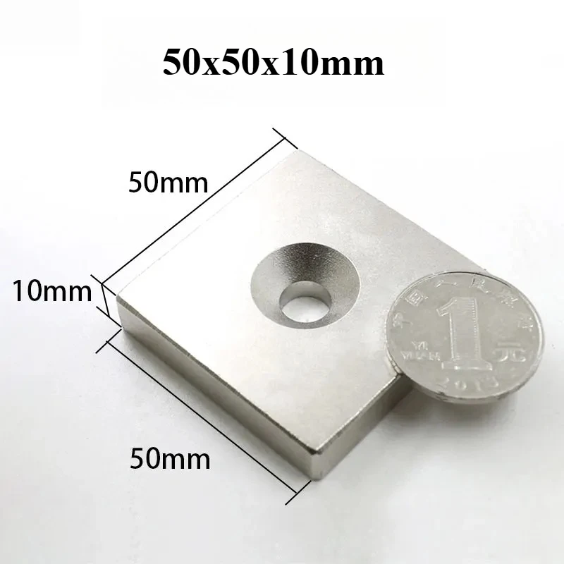 50x50x10mm Super Strong Square Magnet For Home Refrigerators, Offices DIY 50*50*10