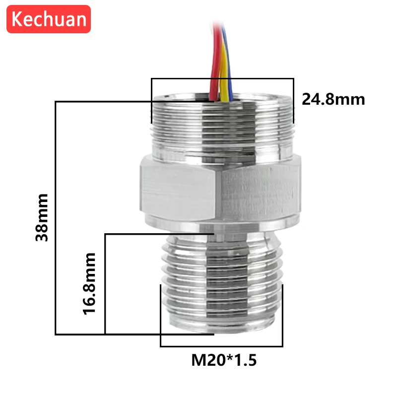 I2C Sanitary Pressure Sensor Flush Diaphragm High Accuracy 3-5V Low Power for IoT Remote Monitoring