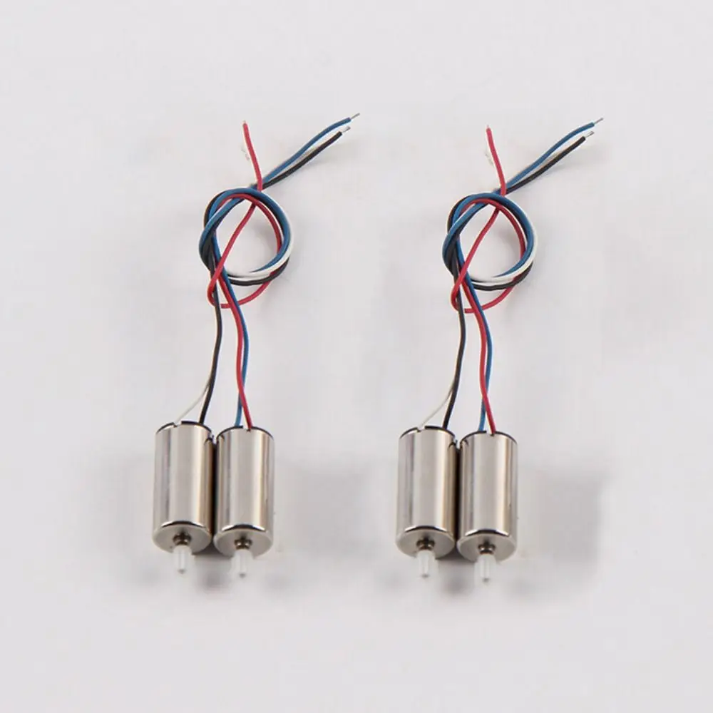 1pc or 2pcs/set Forward Backward Rc Mini Motor 816 Motor Silver RC Quadcopter Replacement Electronic Accessories