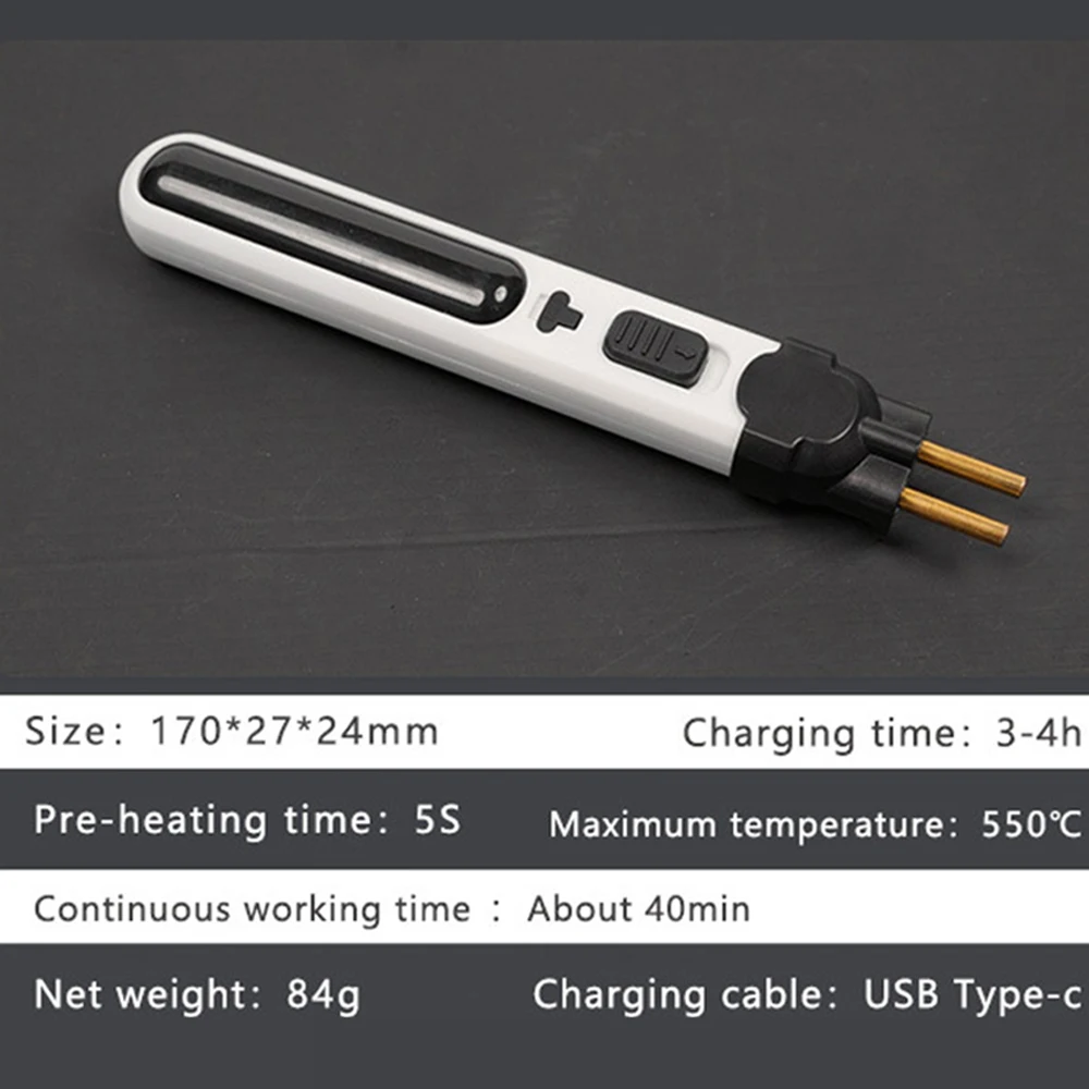 100W Cordless Plastic Welder Kit 3in1 Plastic Welding Gun With Soldering Iron Trowel Hot Stapler For Auto Bumper Plastics Repair