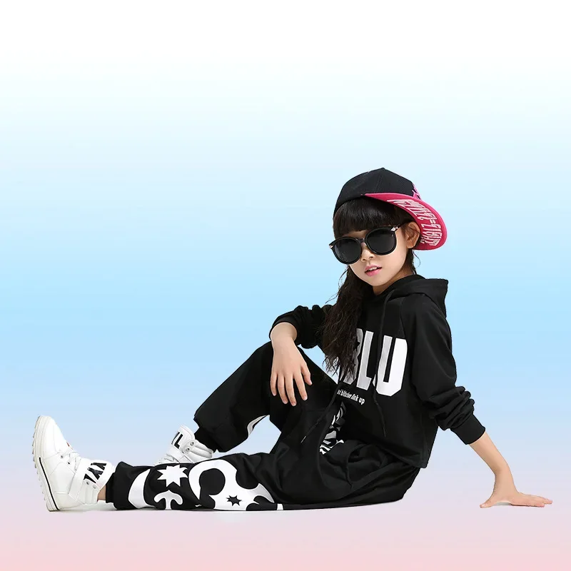 New Style Fashion Children Jazz Dance abbigliamento ragazzi ragazze Street Dance Hip Hop Dance Costumes Kids Performance Clothes Sets