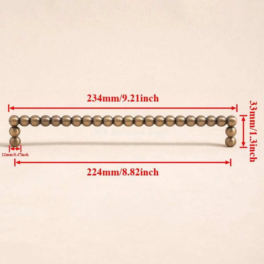 Massief Messing Kleine Ronde Bal Handvat Kast Garderobe Lade Knoppen/Schoenenkasten voor Laden Keuken Handgrepen Meubelbeslag