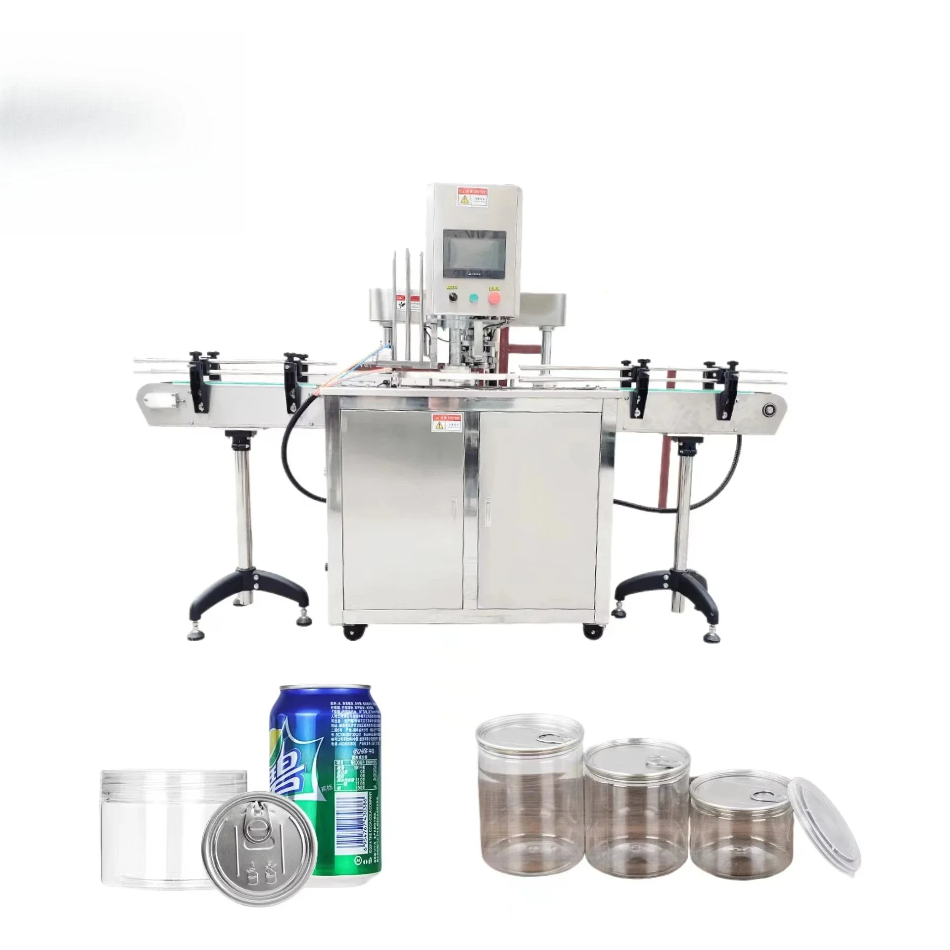 New Design Semi-Automatic Beverage Can Seamer Tin Can Sealing Machine With Manual Drive For Bottles And Cartons