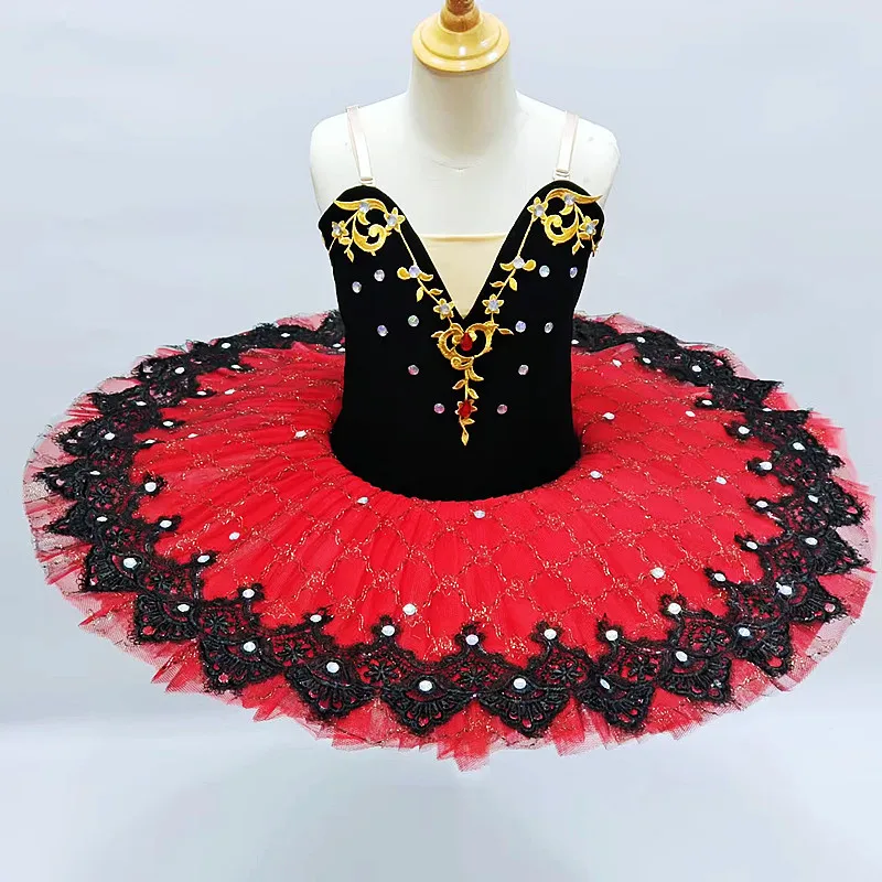 Ballett-Tutu-Rock für Mädchen und Frauen, klassischer Tanz-Performance-Rock, elastischer Bund, geschichtetes Netz, Spitzenkante