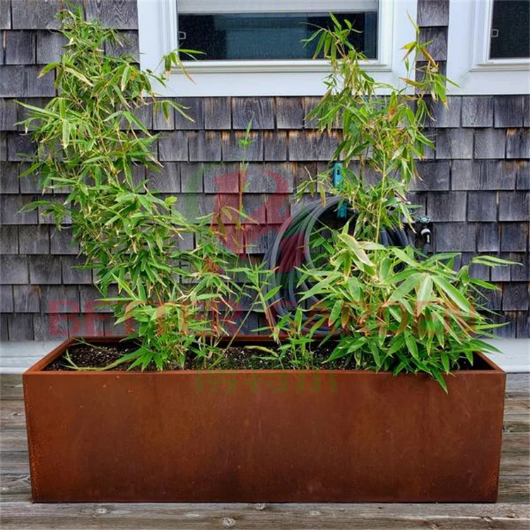 

Corten Steel Planter Metallic Series Corten Steel Planter Box Corten Steel Plant Pots Flower Planter