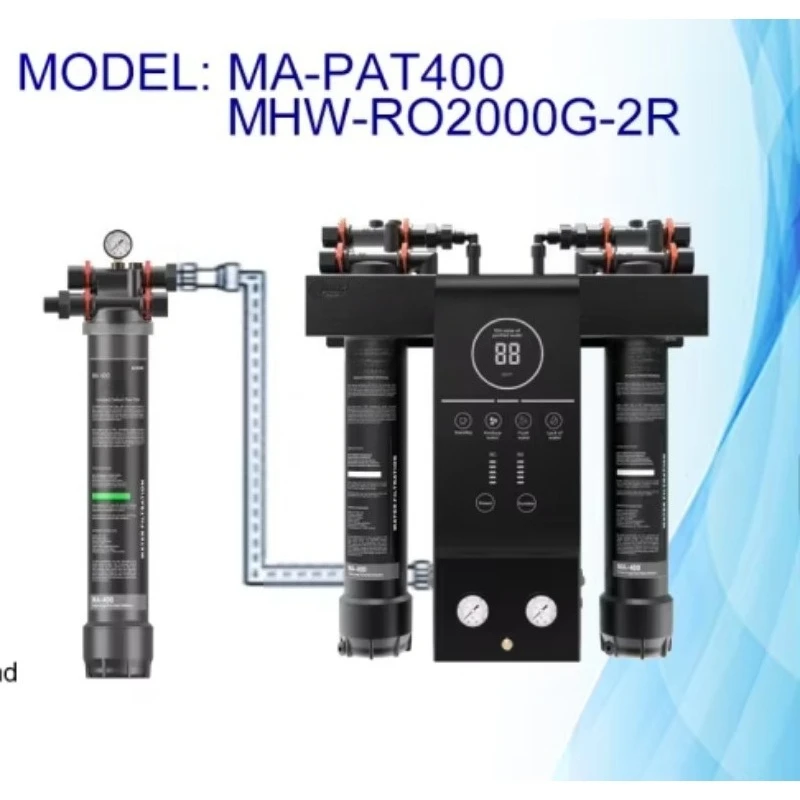 Tankless Wall-mounted Ro 600G 1000G 2000G Reverse Osmosis Water Filter System Commercial Ro Di Water System
