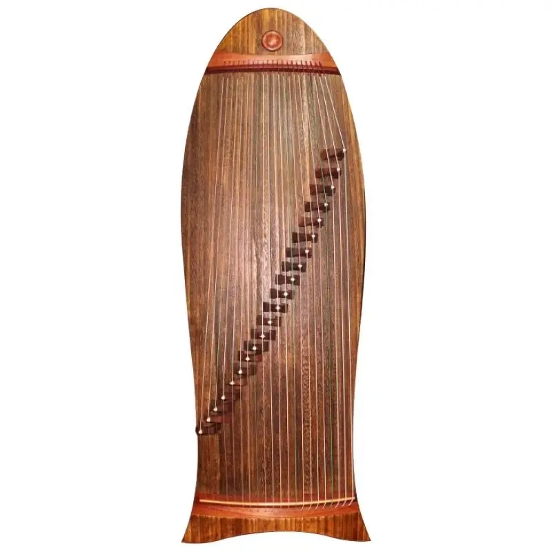 100CM Guzheng Fish-shaped 21 Strings Zither Professional Performance Handmade Wooden Guzheng Traditional Chinese Zither