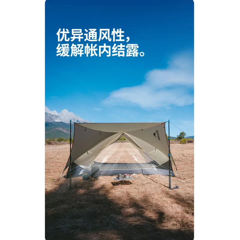 Naturehike 2 Person Mongar UL Tent Ultralight 15D Nylon Rainproof Double Layer Camping Outdoor Hiking Backpacking Cycling Tent