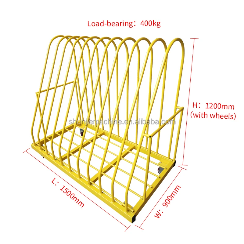 Workshop Turnover  Transport Cart for finished doors and windows wood panels hollow glass door panels with four wheels