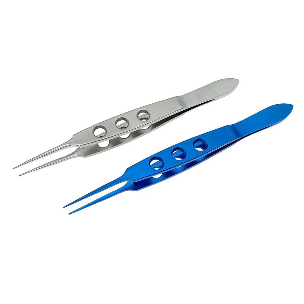 Ophthalmic Toothed Forceps Surgical Tweezers Eye Straight Forceps with Teeth 1pc Ophthalmic Eye Instrument