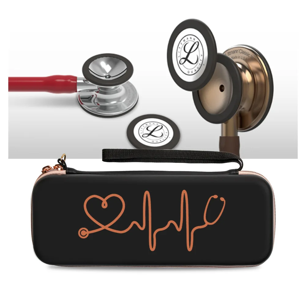 Для 3M Littmann Classic III качественный чехол для стетоскопа, коробка для хранения, жесткий портативный ящик для хранения стетоскопа из ЭВА, сетчатые карманы