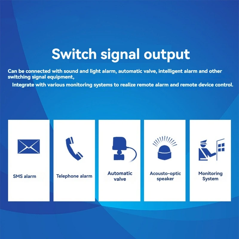 น้ํารั่ววาล์วปิดอัตโนมัตินาฬิกาปลุกน้ํา Immersion Sensor โมดูลสายครัวเรือน Overflow Alarm โมดูล