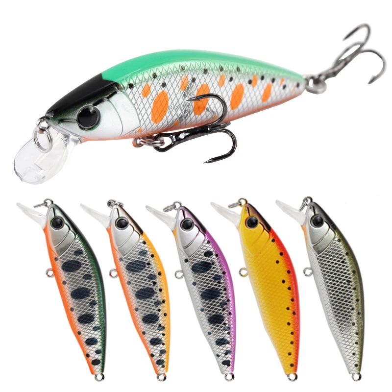 

1PCS Wobblers Quality Crankbait Simulation Fishing Lure 5cm 4.8g Jerkbait Sinking Hard Bait Bass Carp Pesca Fishing Tackle