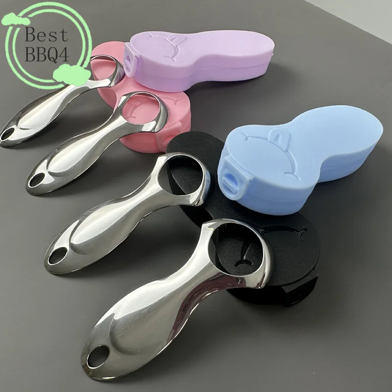 

(BBQ4) Мини-скребок для языка, металлическая щетка-очиститель для ухода за полостью рта, для взрослых, для устранения неприятного запаха изо рта и улучшения гигиены зубов