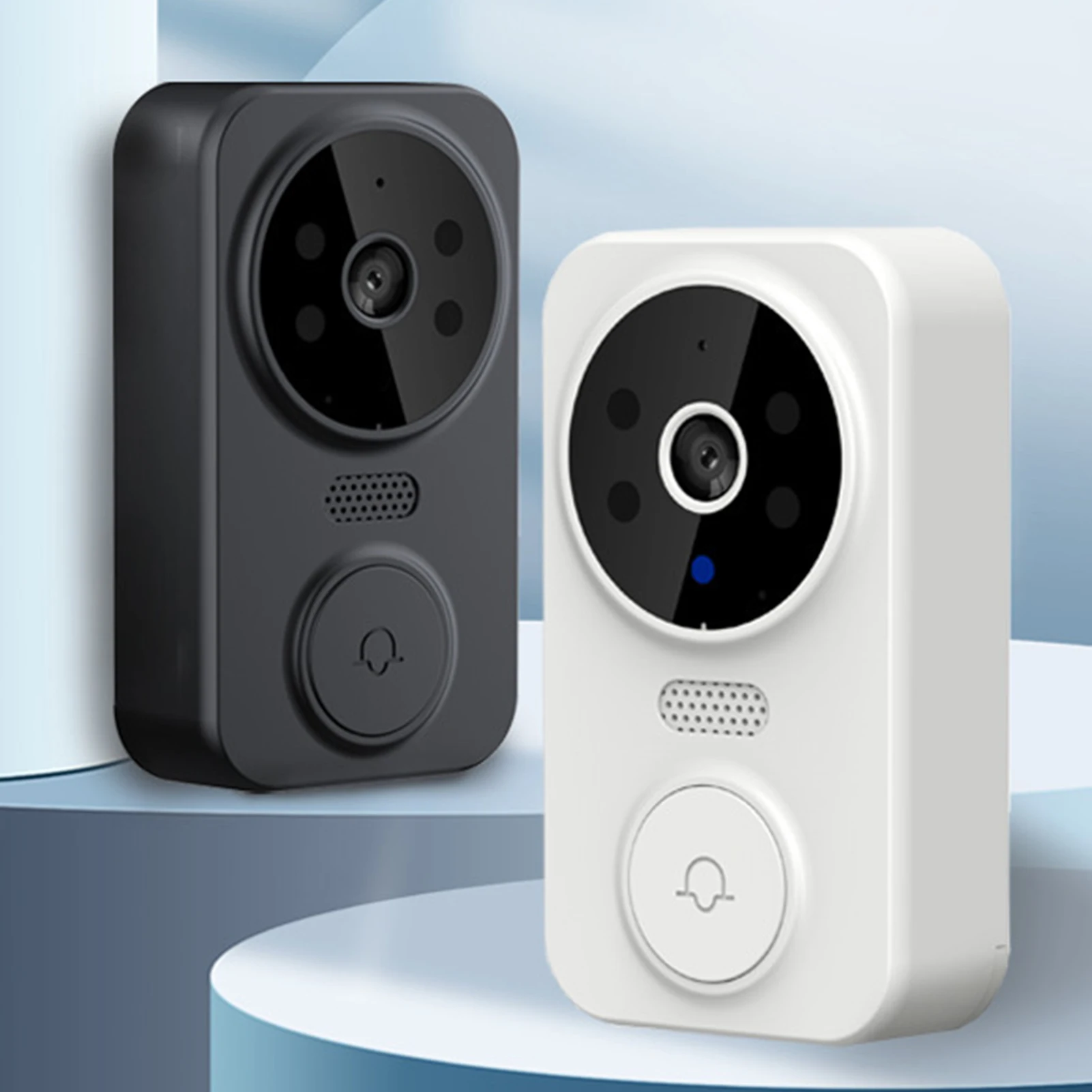 Slimme Visuele Deurbel Met Camera Draadloze Nachtzicht Ir Alarm Video Intercom Camera Deurbel Voor Buiten Indoor