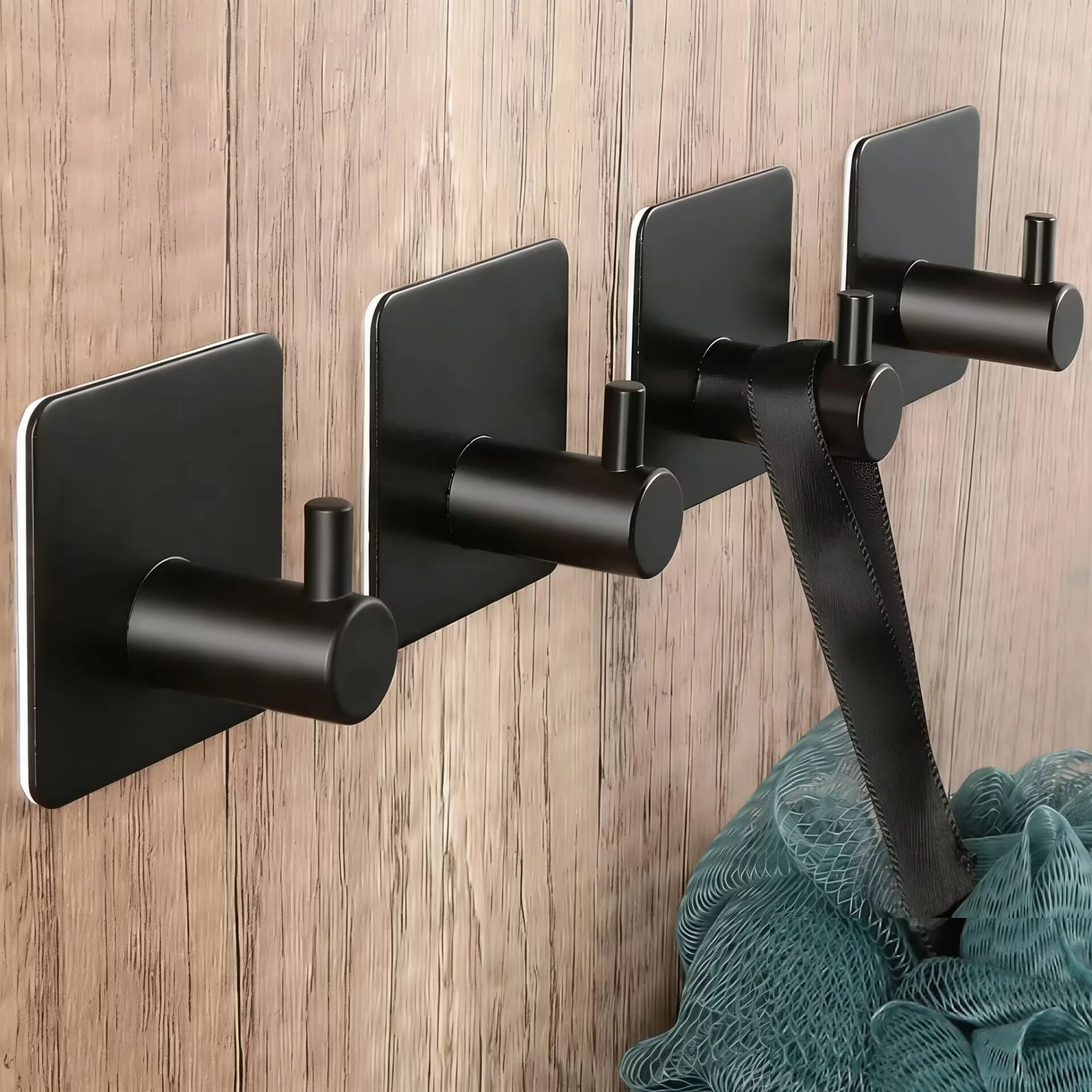 Self Adhesive Hooks, Stainless steel Stick on Hooks, Heavy Duty Hanger Wall Hooks for Bedrooms Kitchen Hanging Coat Cloth Towel