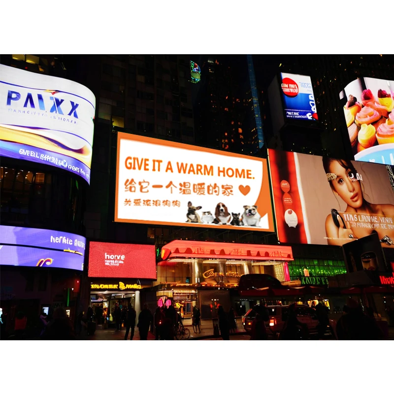 Waterproof Custom LED Displays Hot Sales Customized Outdoor 4m 2m Video Wall System Outdoor Billboards ScreenChip On BoardTransp