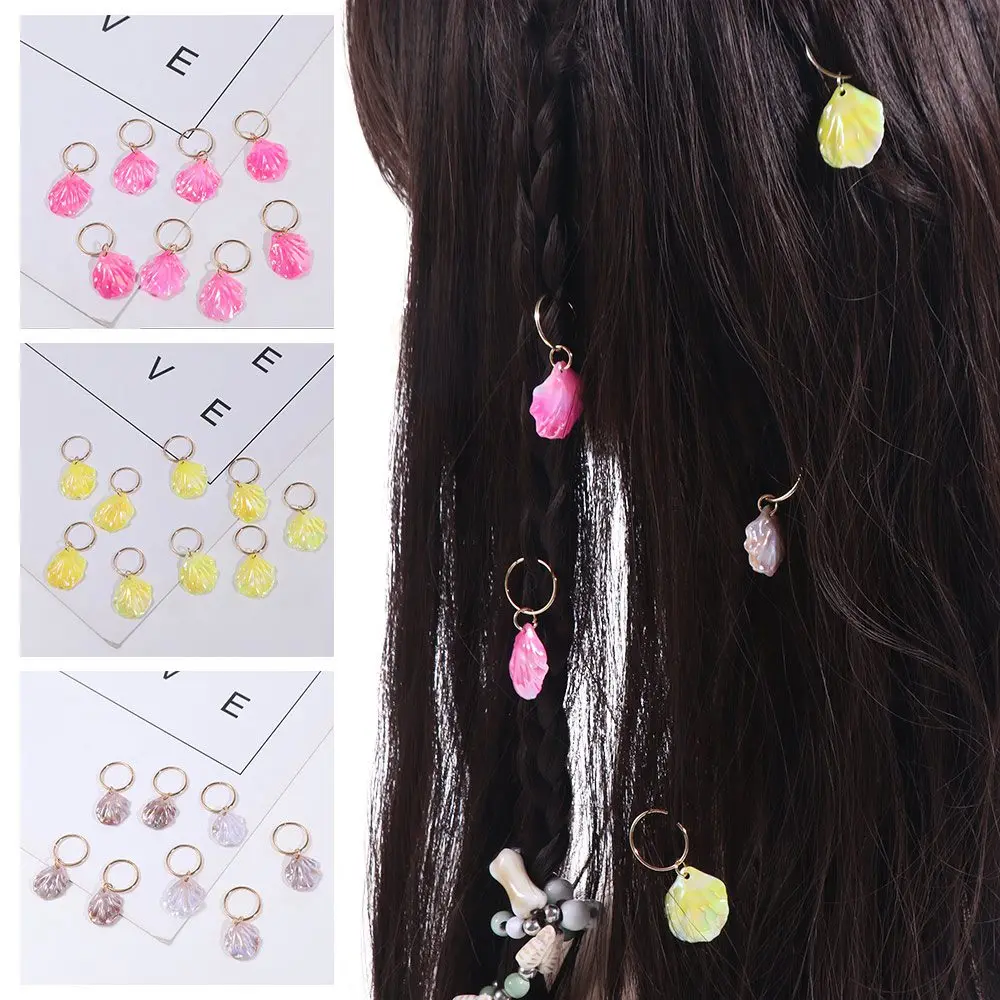 20pcs Metal Cuff Clips Shell Hair Rings Set Headwear Dirty Braids Dreadlocks Beads DIY Hair Braiding Hair Braid Tubes