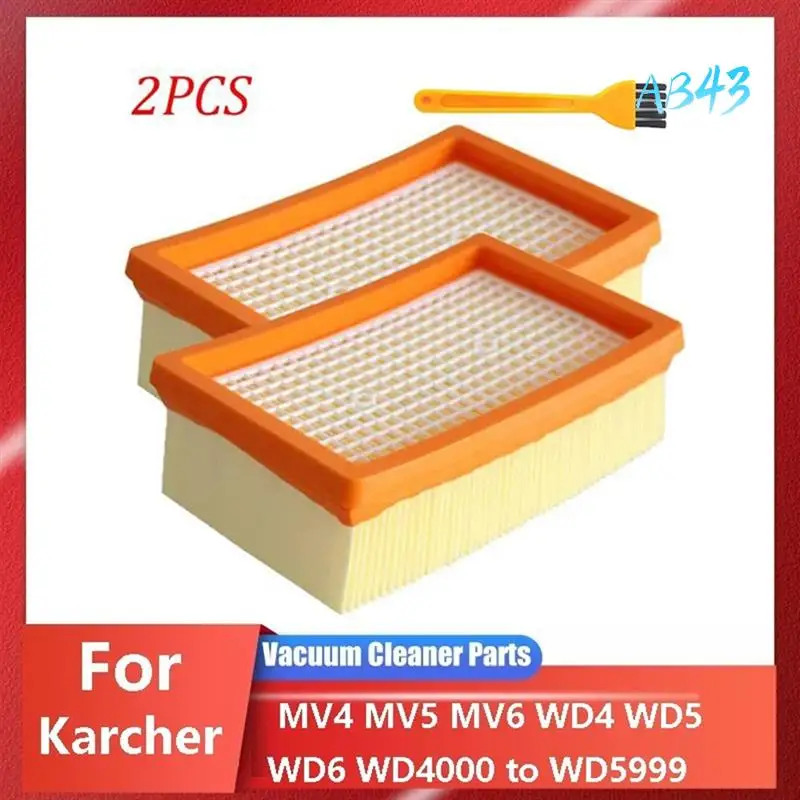 AB43-Kompatibel Für KARCHER MV4 MV5 MV6 WD4 WD5 WD6 WD5P WD6P Für Karcher HEPA-Filter Staubbeutel Ersatz