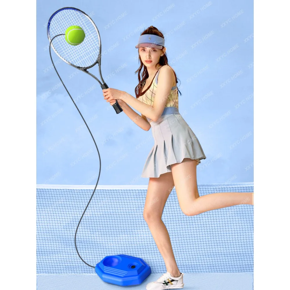 Tennis Rebound Trainer Tennis Rackets Single with Line Rebound Self-Beating Artifact