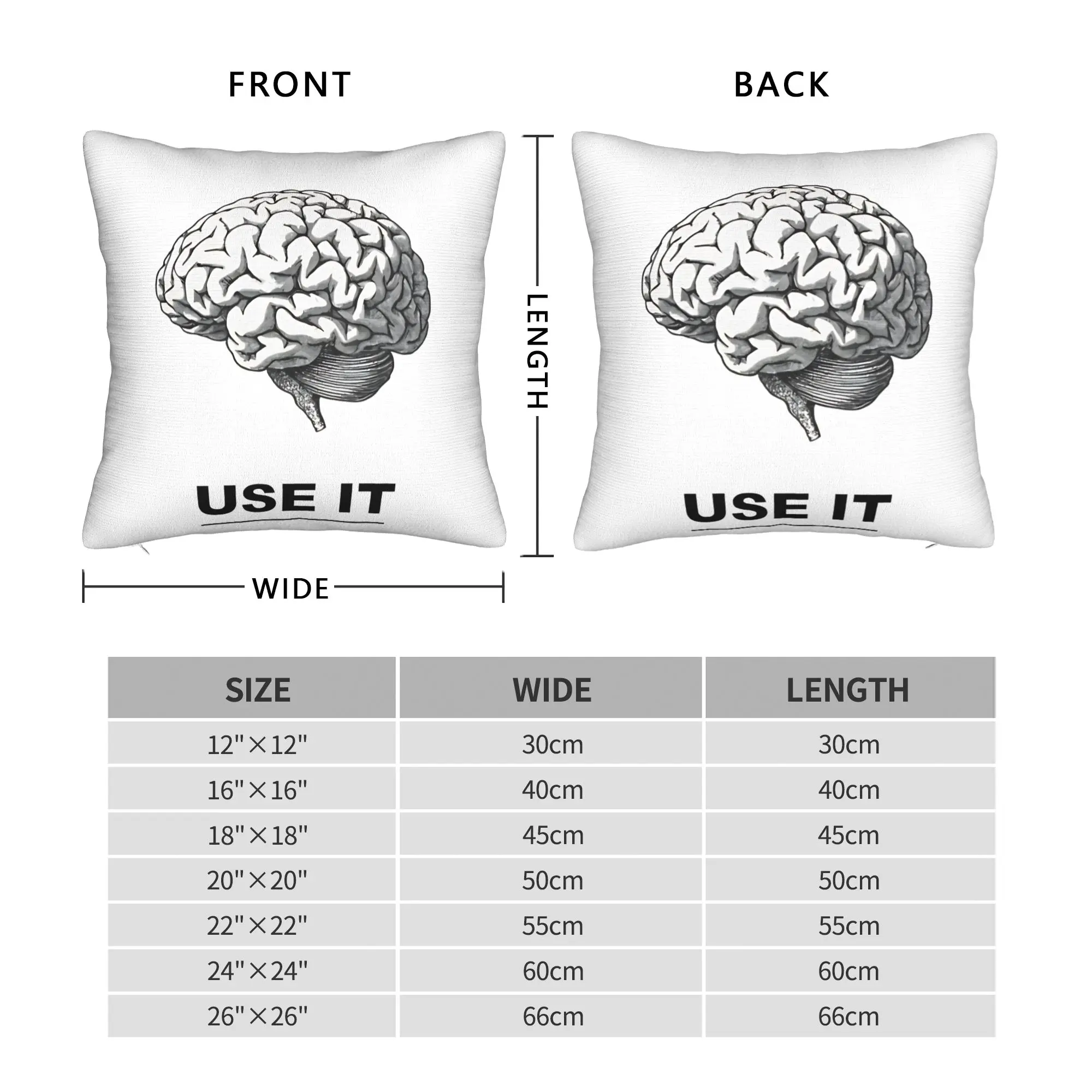 Just Use It USE IT! = Square Pillow Case  Cushion Covers Funny Polyester Decorative Throw Pillow Case Cover for Car 40*40cm