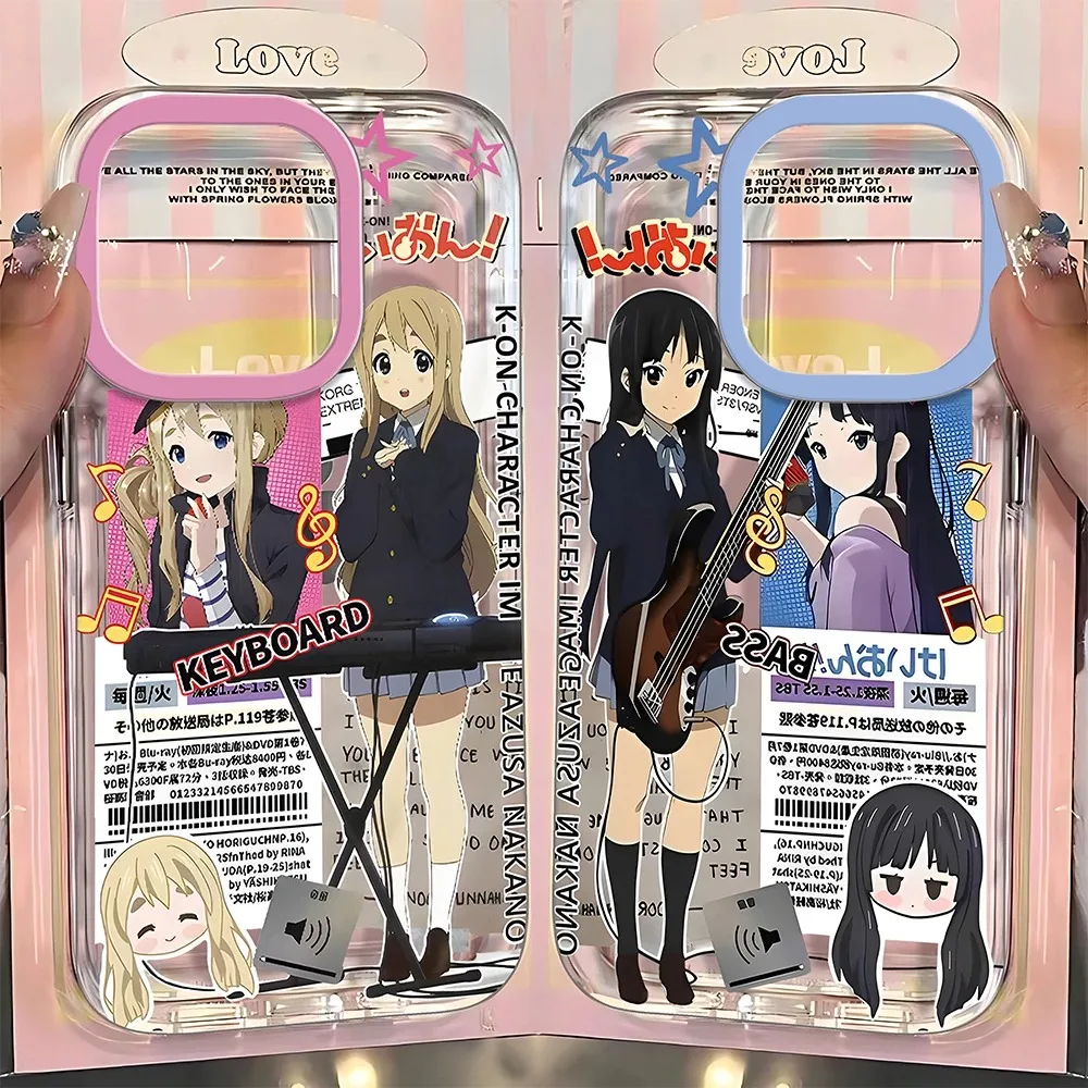Anime K-ON Girls Cute Phone Case for Infinix Note 30 40 50 Pro 4G 5G Clear Cover