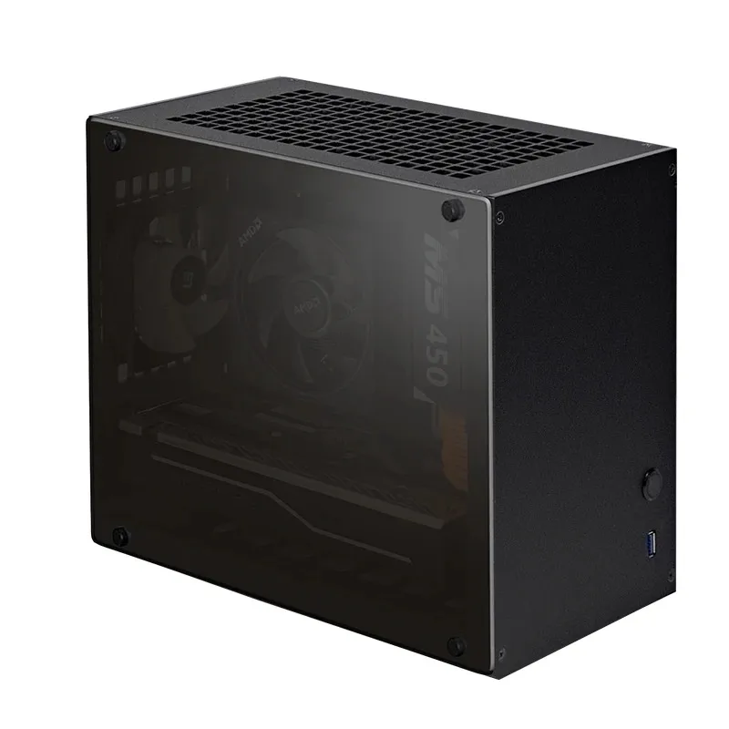 2025new GEEEK N501   A4 SFX ITX Mini Transparent Chassis