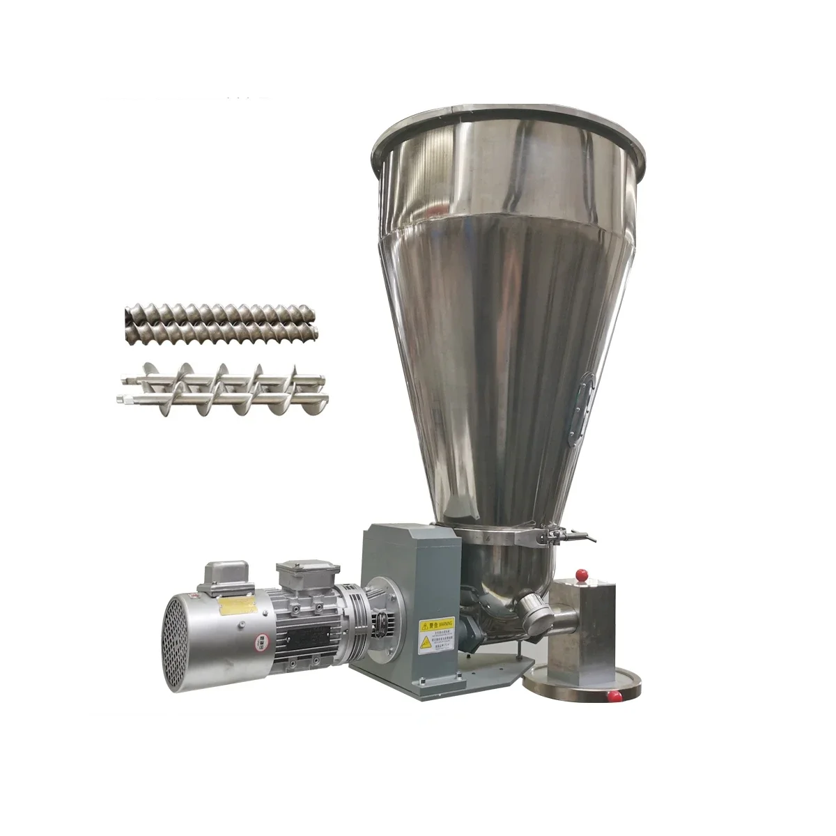 High Quality Stainless Steel Easy Cleaning Hopper Volumetric Screw Feeder for Plastic Extruder