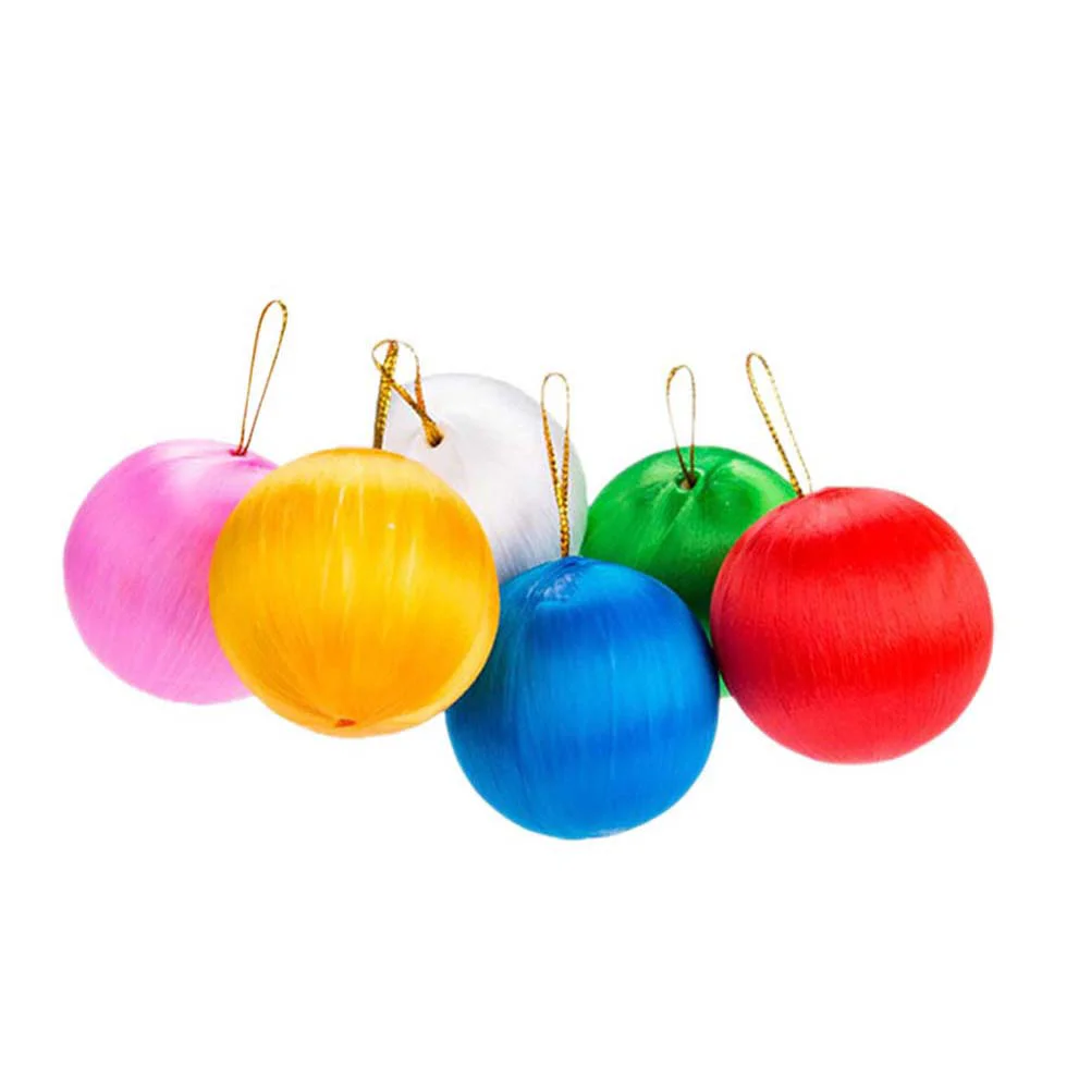 

6pcs Christmas Trees Ball Pendant Beautiful Christmas Colorful Decor for Home Store Office (5CM) Ball Decor Xmas