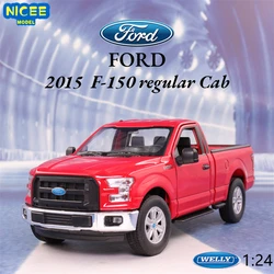 WELLY 1:24 2015 Ford F-150 regular Cab Pickup Simulation Diecast Car Metal Alloy Model Car Children's Toys Collection Gifts B184