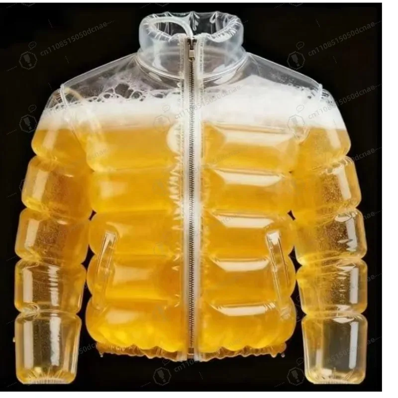 

Transparent Beer-Filled Jacket for Pools