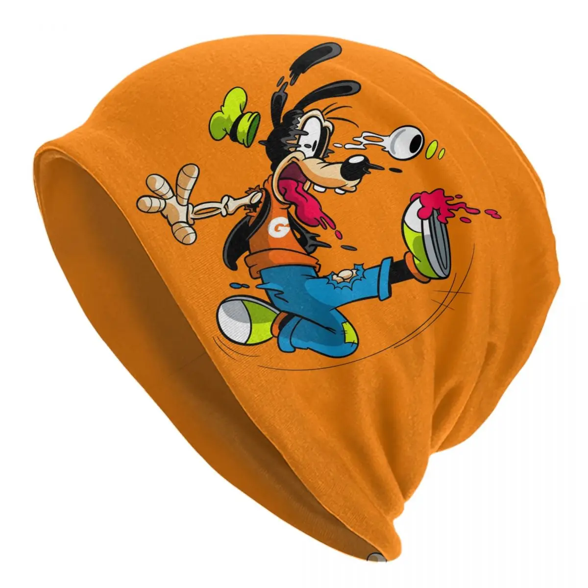 

Шапки-бини Goofy Skullies на заказ для мужчин и женщин, уличная зимняя теплая вязаная шапка унисекс для взрослых, шапки с капюшоном с героями мультфильмов