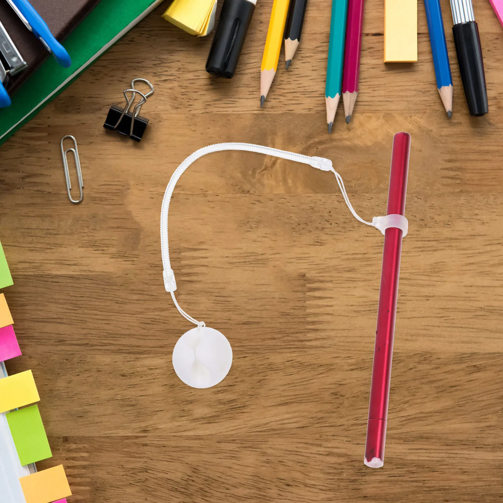 

2pcs Secure Pen Chain 40Cm Anti-Theft Guarded Tether Fixed Holder For Store Office Of Sale Tamper-Proof Silicone