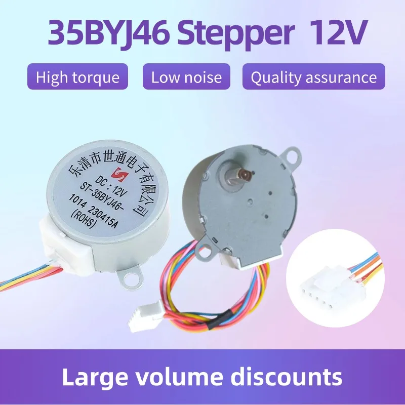 35BYJ46 Stepper Motor DC 5V 12V 24V  Permanent Magnet Gear Small Stepper Motor Humidifier Repair