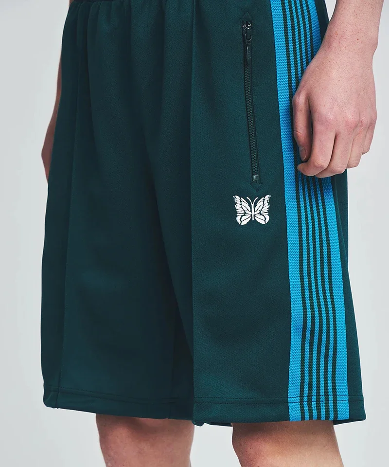 Need Green Shorts Men Women High-Street Shorts Embroidery Butterfly Logo Track Breeches